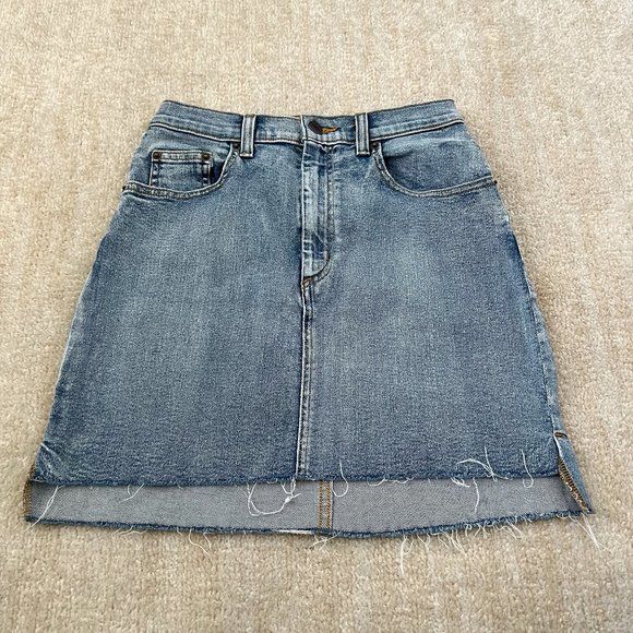 Aritzia Blue Denim Mini Skirt - Picture 1 of 8